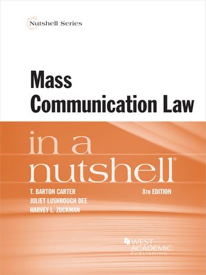cover image of Mass Communication Law in a Nutshell